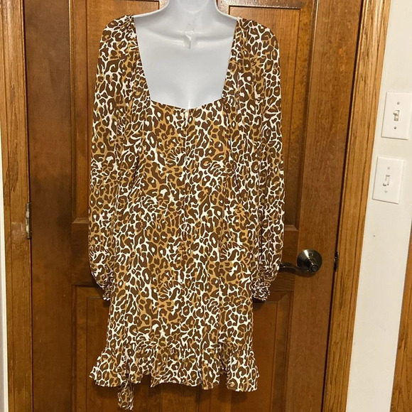 Lilly Pulitzer Brown Leopard Print Midi Dress - Picture 6 of 16